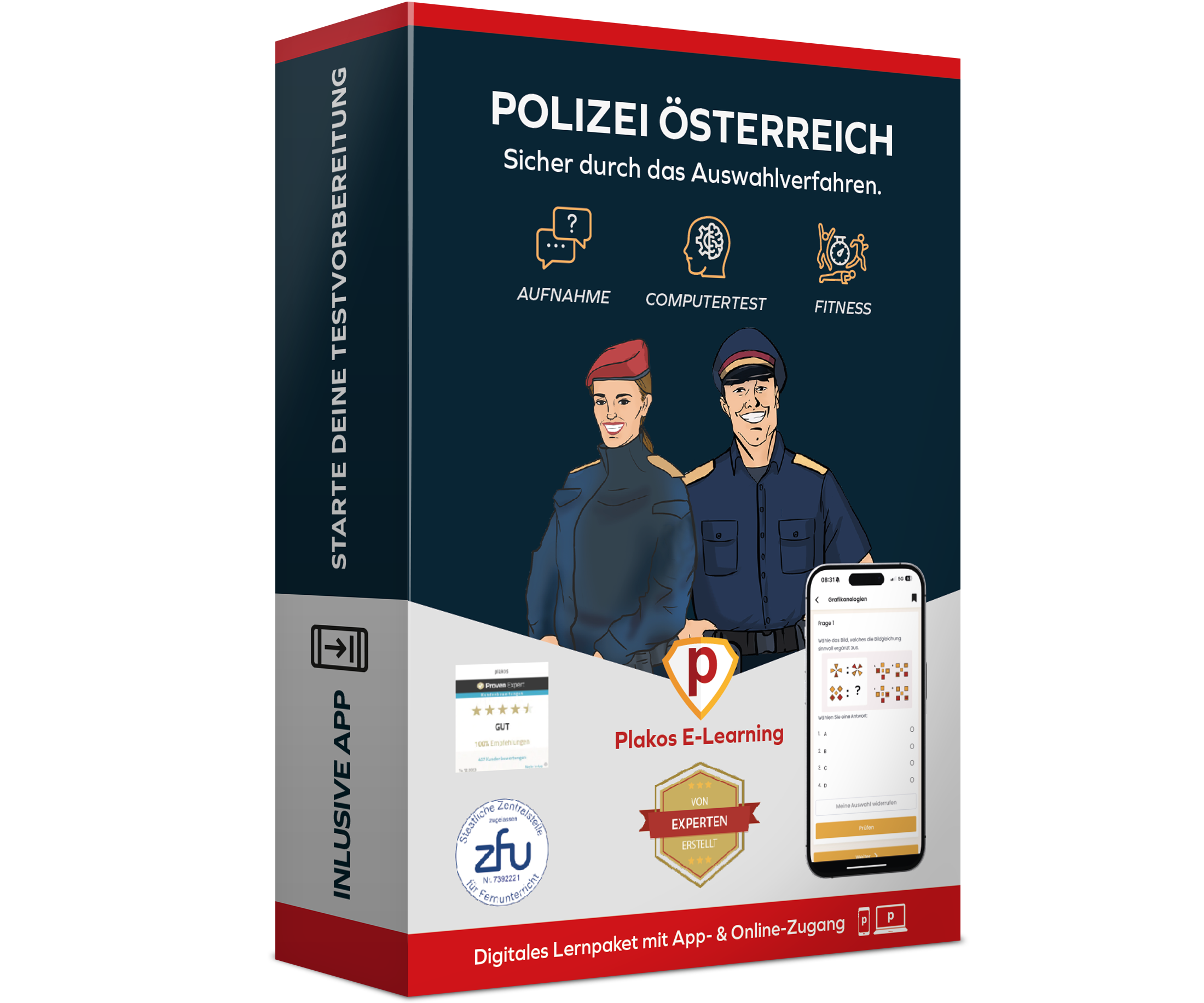 Aufnahmetest Polizei Österreich 2025 Online Testtrainer