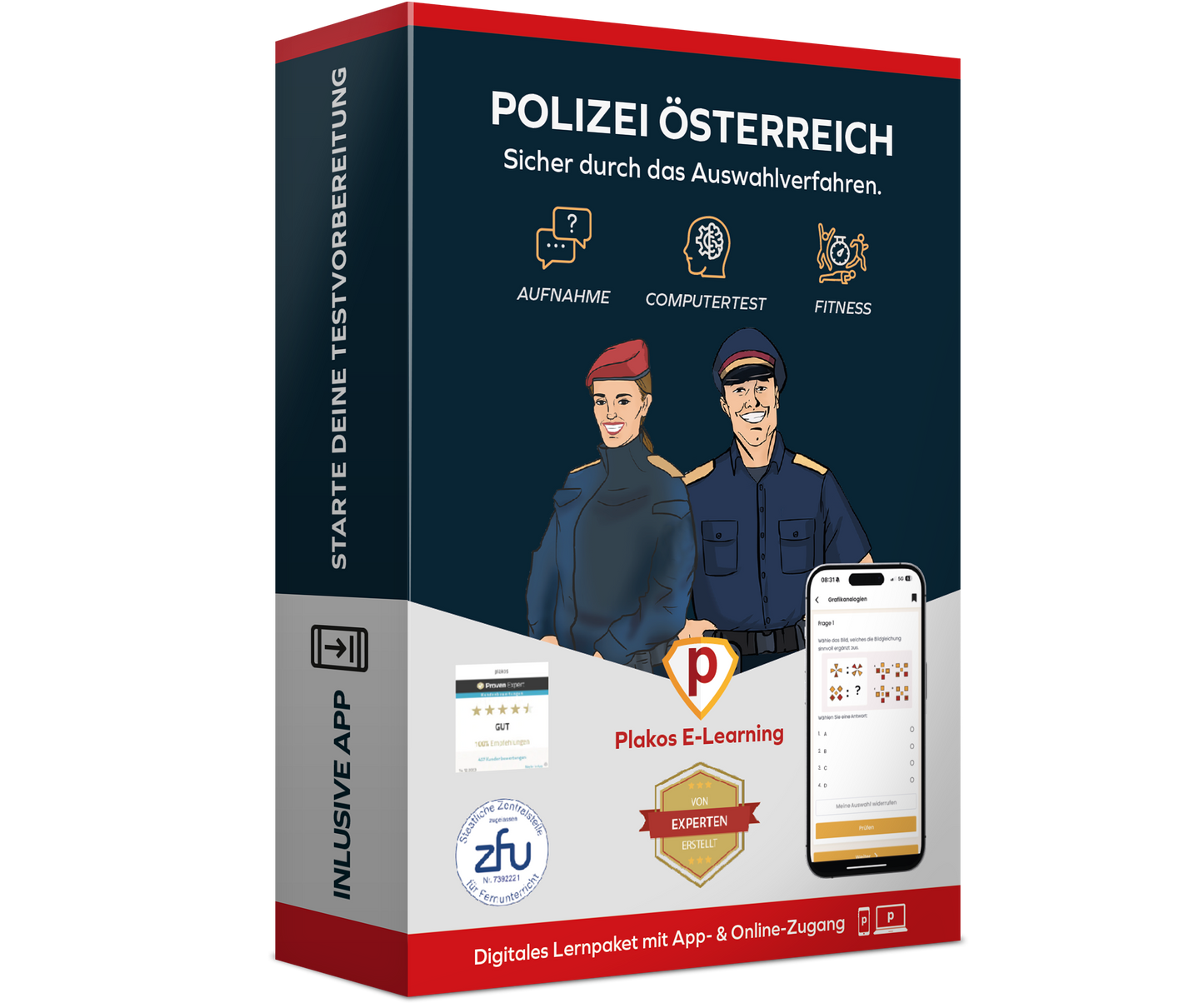 Aufnahmetest Polizei Österreich 2025 Online Testtrainer