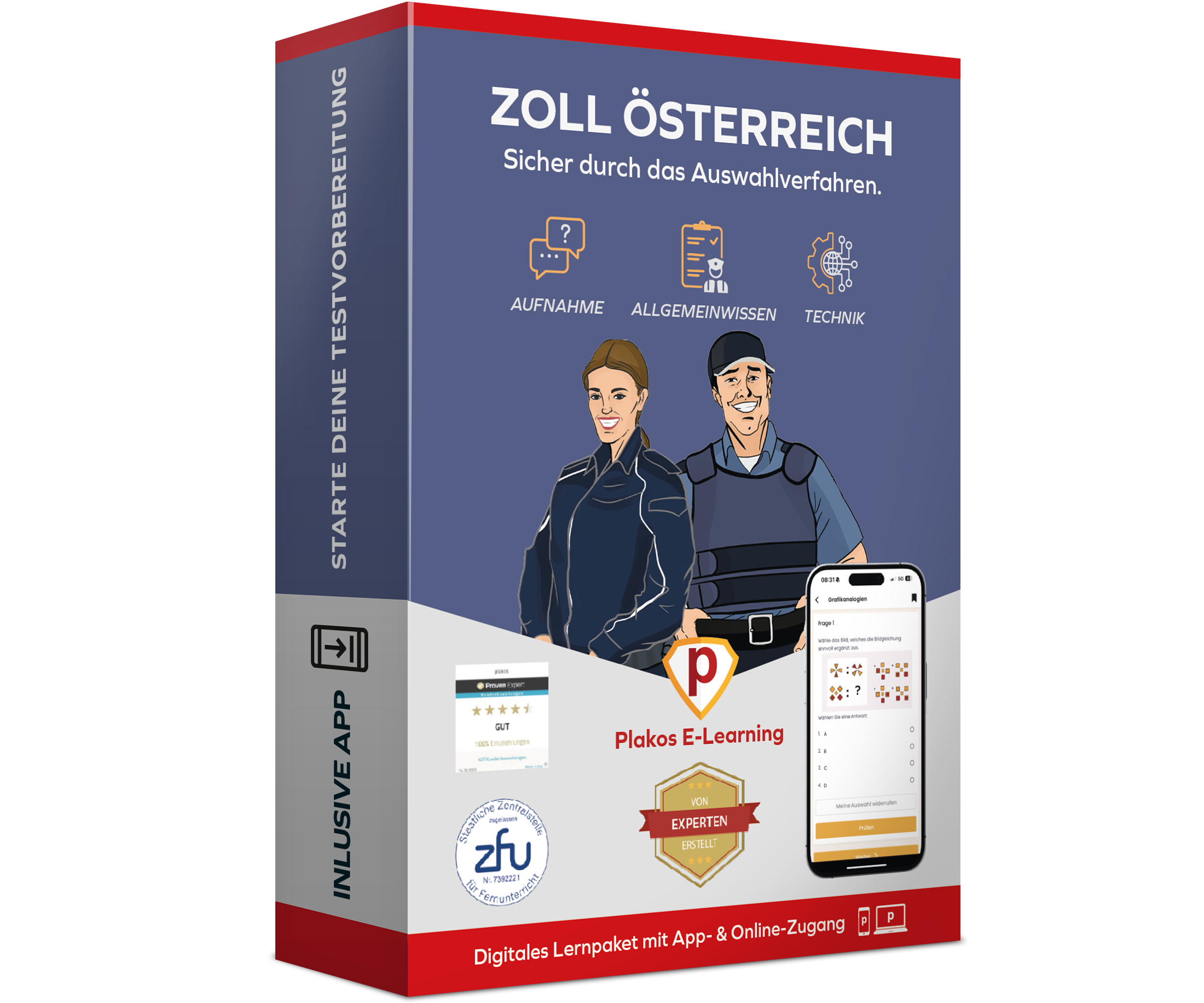 Aufnahmetest Zoll Österreich Testtrainer