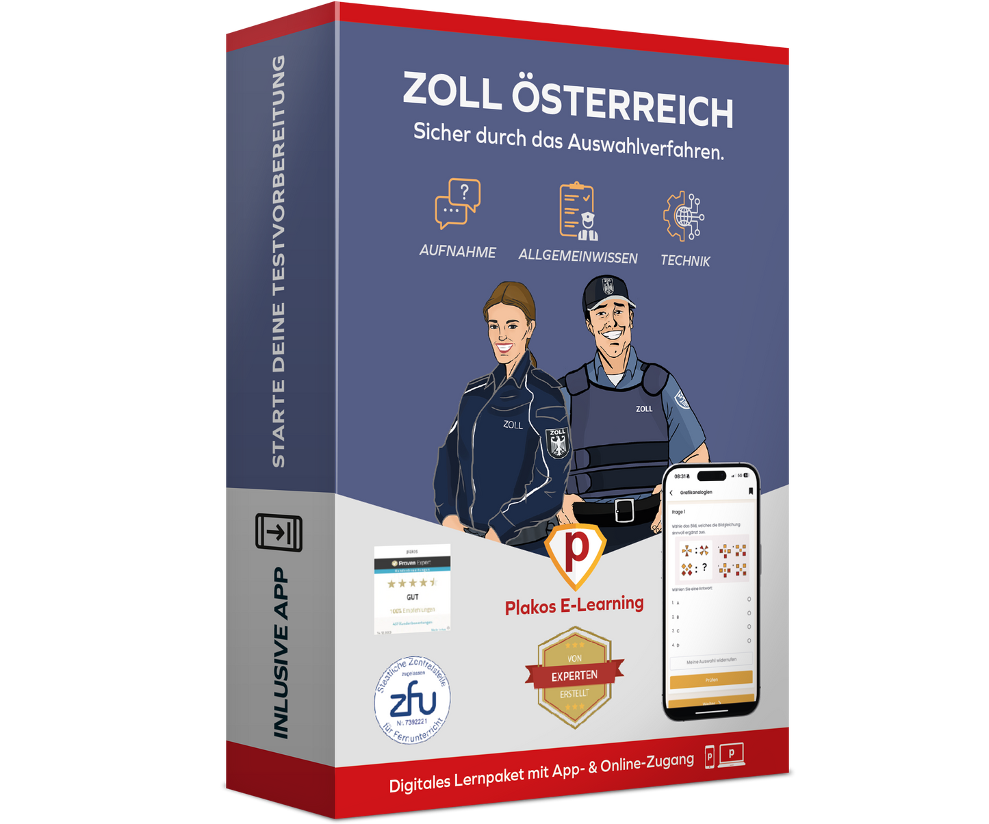 Aufnahmetest Zoll Österreich Testtrainer Basis