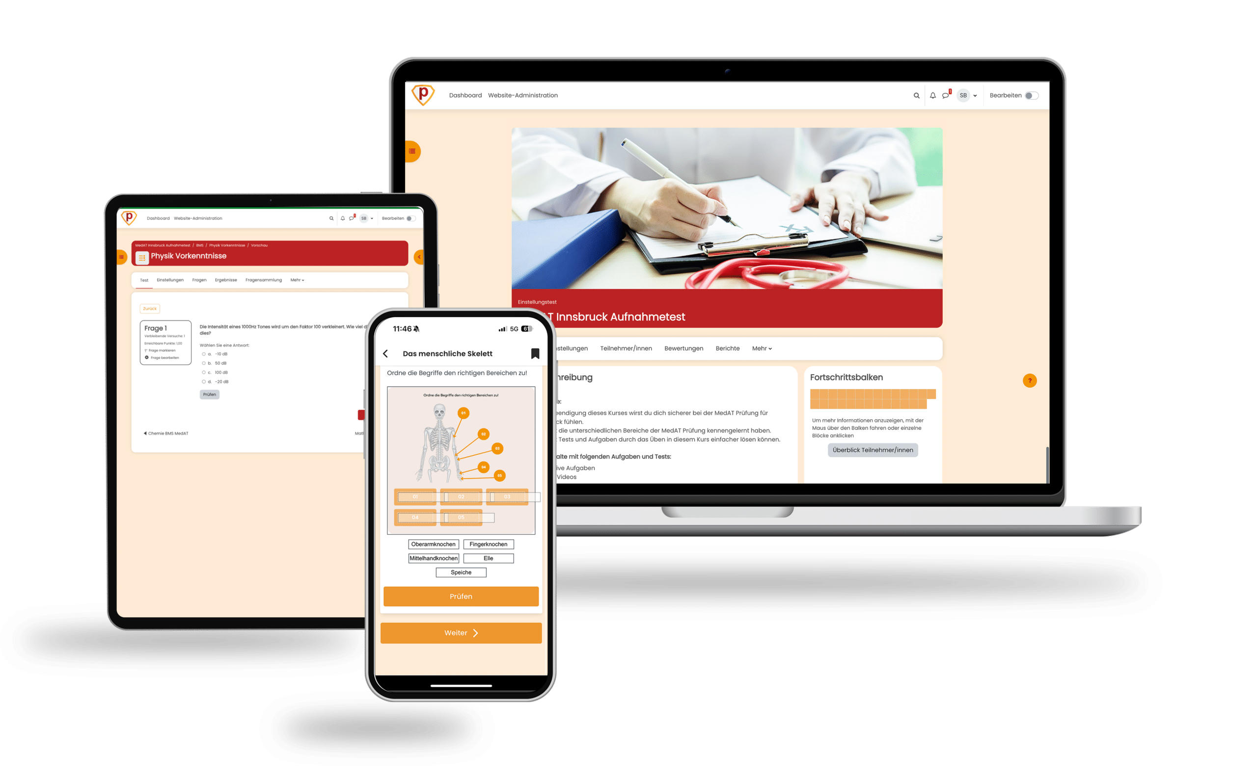 MedAT Innsbruck Aufnahmetest 2025 Online Testtrainer
