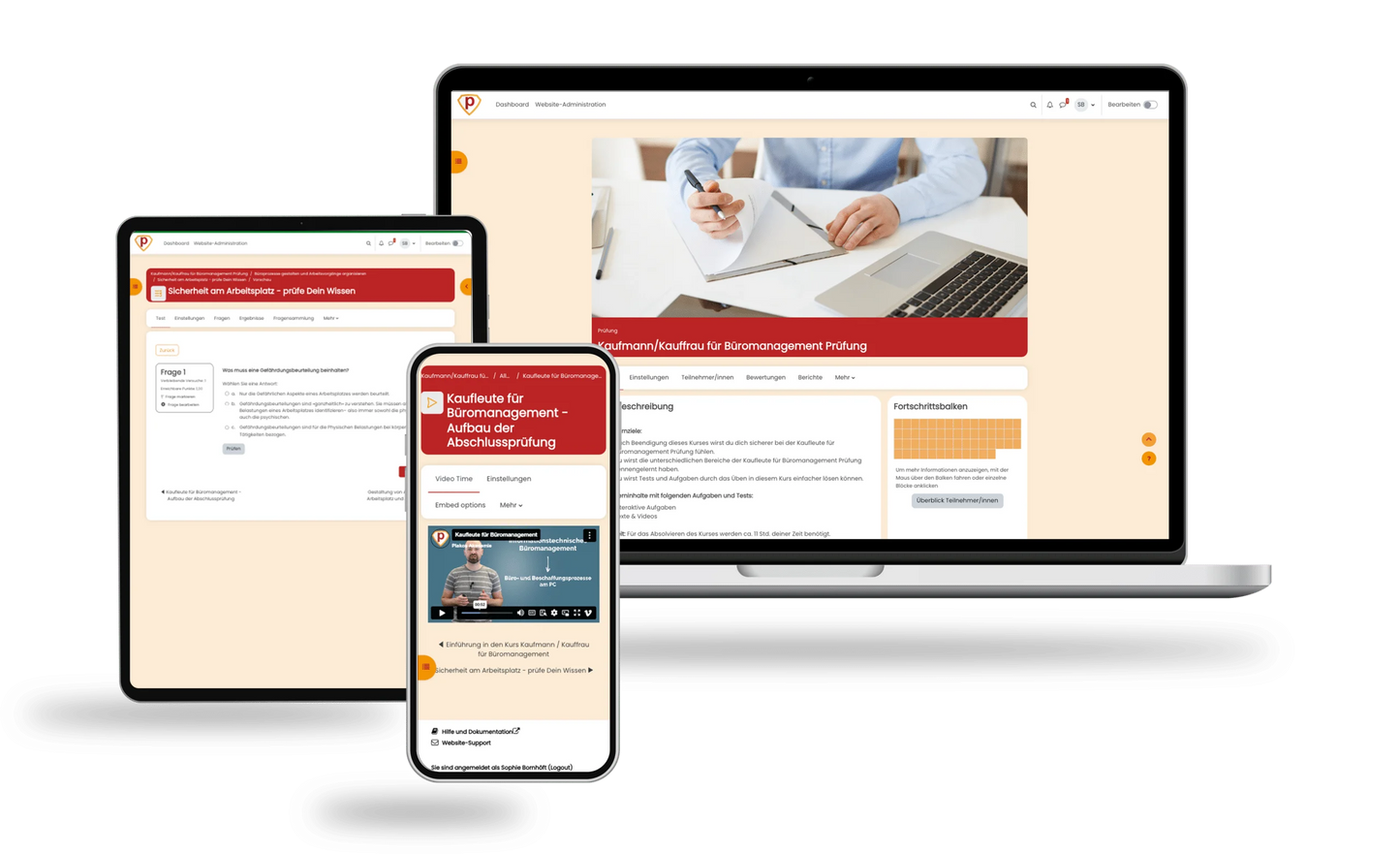Prüfungsvorbereitung Kauffrau / Kaufmann für Büromanagement 2026 Online Testtrainer