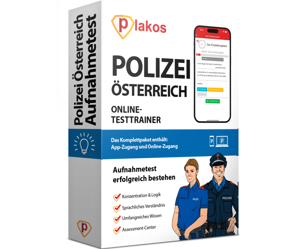 Aufnahmetest Polizei Österreich 2025 Plus Online Testtrainer