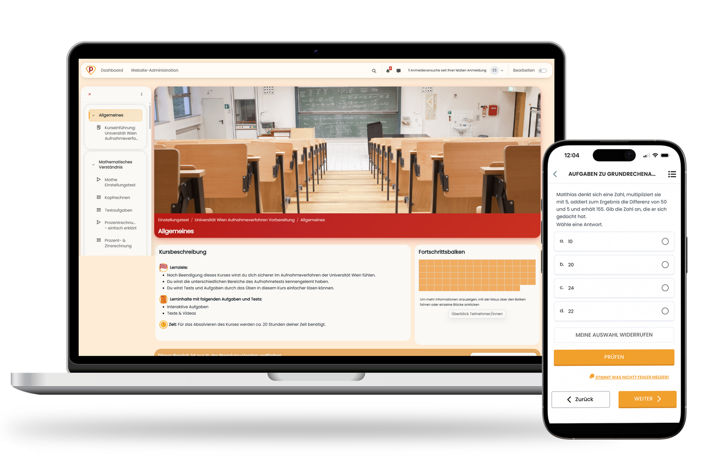Uni Wien Aufnahmeverfahren 2026 Online Testtrainer